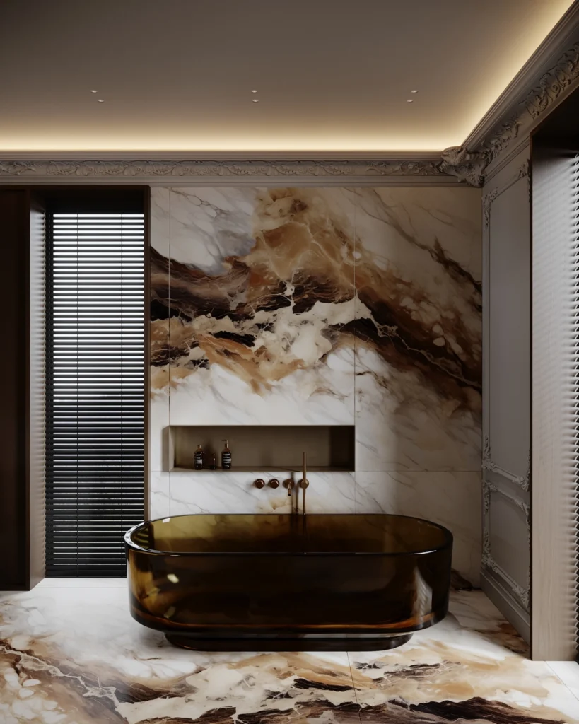 Apartment B interior design in Belgrade Serbia - modern minimalist spaces with refined materials and soft lighting