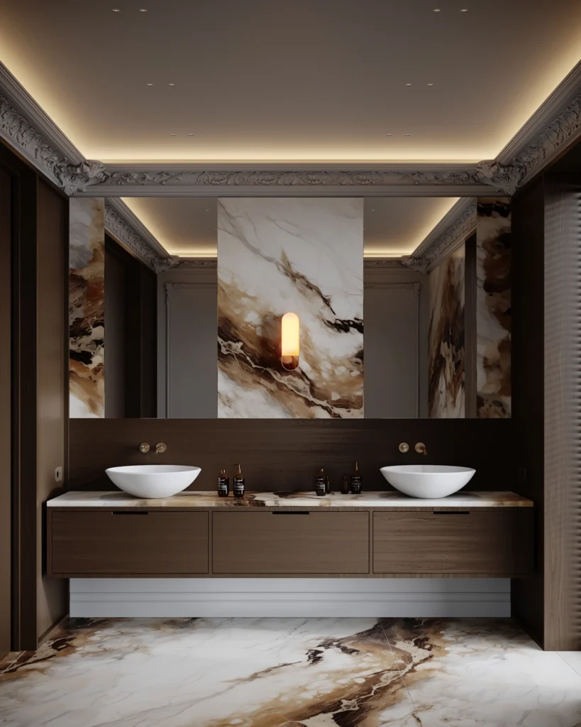 Apartment B interior design in Belgrade Serbia - modern minimalist spaces with refined materials and soft lighting