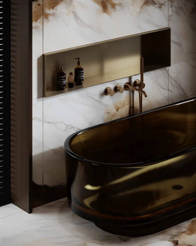 Apartment B interior design in Belgrade Serbia - modern minimalist spaces with refined materials and soft lighting