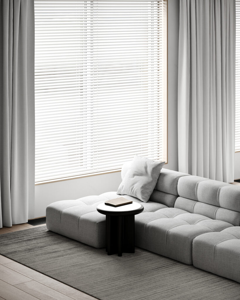 Apartment K — contemporary interior design project in Belgrade, Serbia, by BIRO19. Modern apartment defined by calm tones, natural textures, and refined spatial balance.