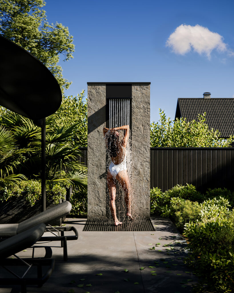 House O — modern house architecture project in Obrenovac, Serbia, created by BIRO19. Contemporary exterior defined by clean geometry, natural materials and harmonious proportions.