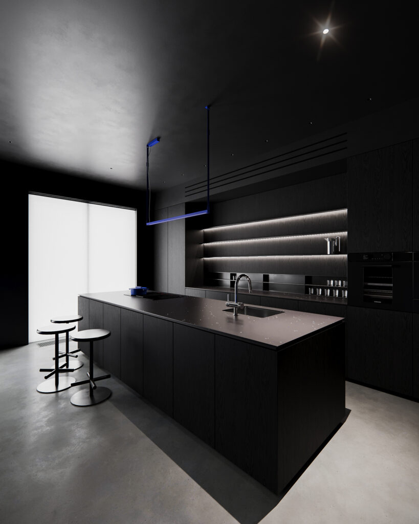 Monochrome X — modern interior design project in Groningen, Netherlands, created by BIRO19.