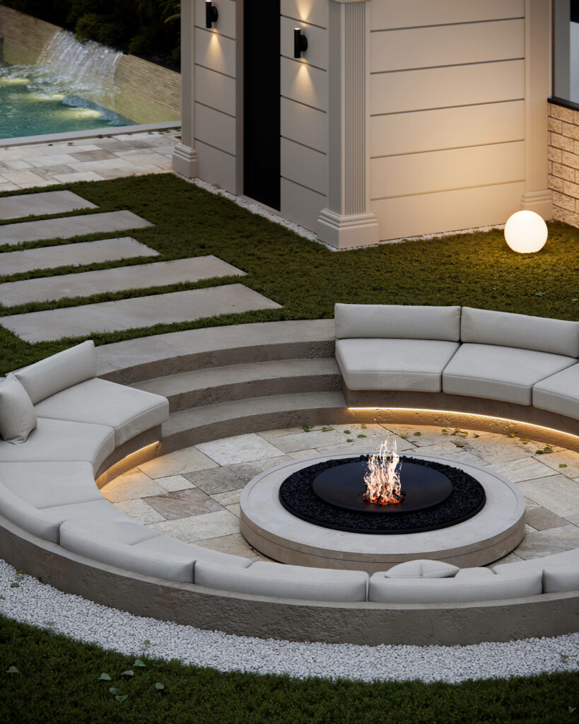 House S — contemporary residential architecture project in Surduk, Serbia. Modern home defined by clear geometry, natural materials, and seamless connection with the surrounding landscape.