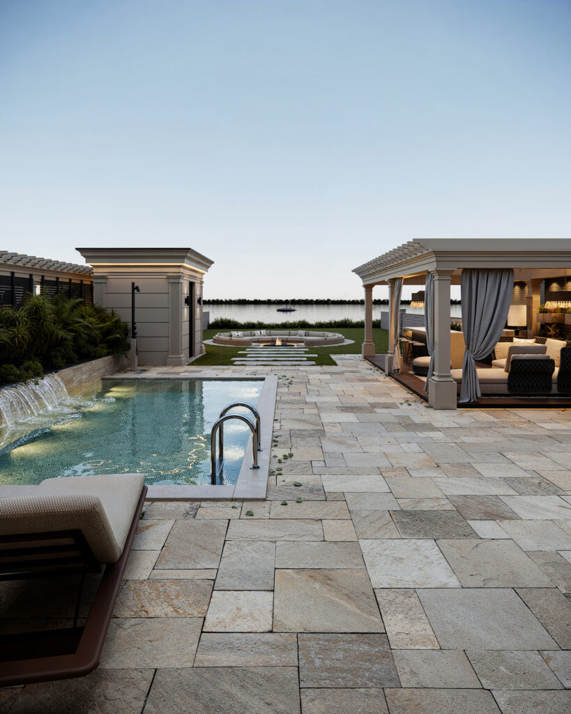 House S — contemporary residential architecture project in Surduk, Serbia. Modern home defined by clear geometry, natural materials, and seamless connection with the surrounding landscape.