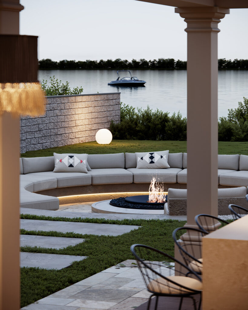 House S — contemporary residential architecture project in Surduk, Serbia. Modern home defined by clear geometry, natural materials, and seamless connection with the surrounding landscape.