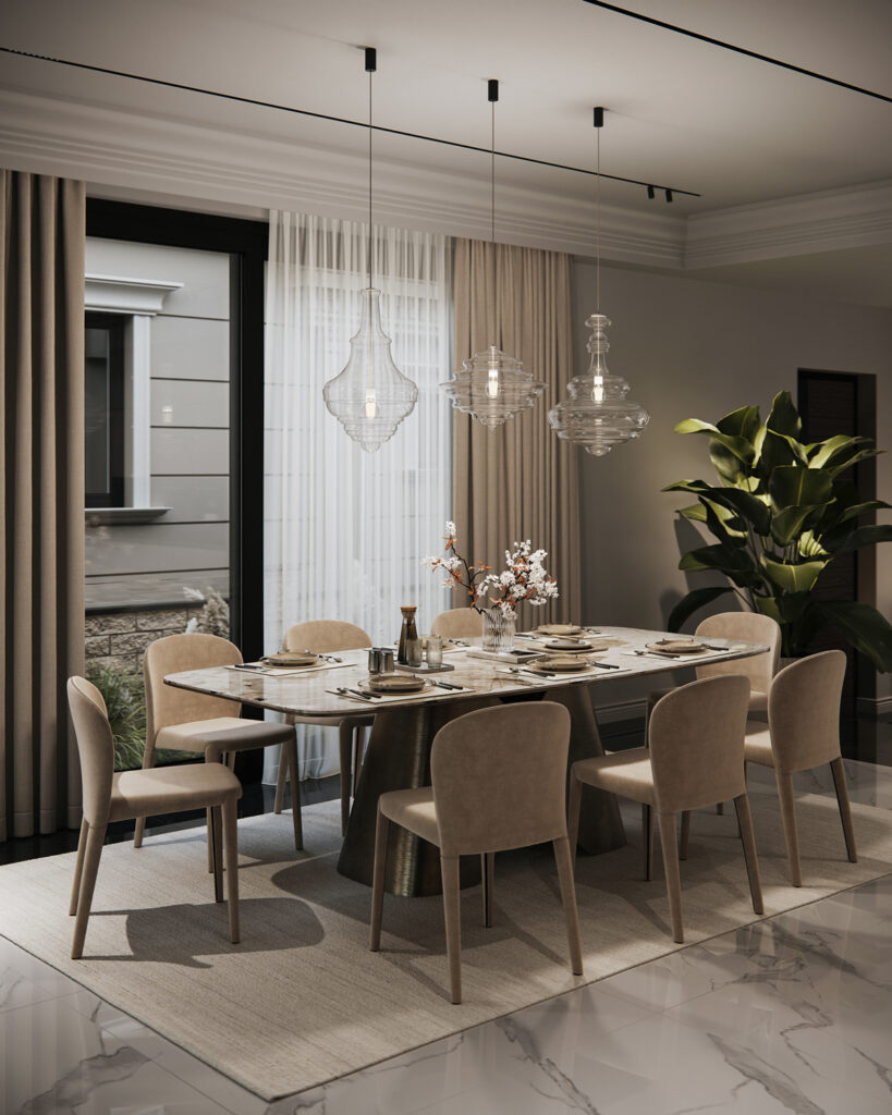 House S — contemporary interior project in Surduk, Serbia. Warm tones, natural finishes, and minimal forms create a calm and balanced atmosphere.