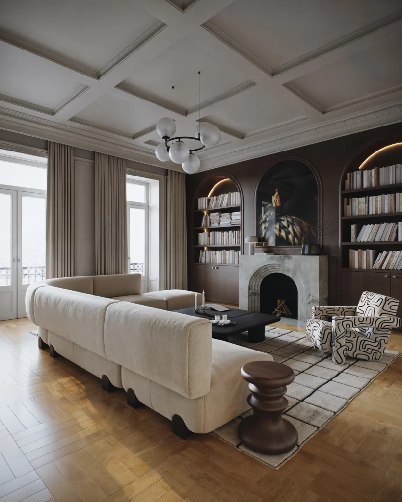 Luxury interior design in Budapest - Apartment P renovation by BIRO19