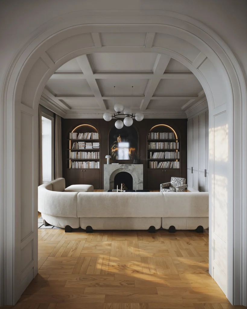 Luxury interior design in Budapest - Apartment P renovation by BIRO19